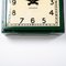 Large Antique Square Factory Wall Clock from Smiths English Clock Systems, 1940s 6