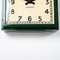 Large Antique Square Factory Wall Clock from Smiths English Clock Systems, 1940s, Image 6