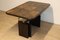 Brutalistic Liftable Coffee Table in Slate and Wood, 1970 6