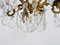 Bronze Cage 8-Light Chandelier with Glass Pampilles, 1960s 10