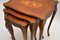 Antique French Inlaid Nesting Tables, 1930, Set of 3 10