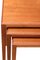 Tavolini ad incastro in teak di Johannes Andersen per CFC Silkeborg, anni '60, set di 3, Immagine 6