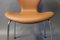 Leather Model Seven Chairs by Arne Jacobsen for Fritz Hansen, 1967, Set of 4 5