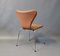Leather Model Seven Chairs by Arne Jacobsen for Fritz Hansen, 1967, Set of 4 4