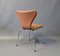 Modell Seven Lederstühle von Arne Jacobsen für Fritz Hansen, 1967, 4er Set 4