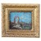 Paisaje veneciano, del siglo XIX, óleo a bordo, enmarcado, Imagen 1