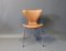 Cognac Leather Model Seven Chairs by Arne Jacobsen for Fritz Hansen, 1967, Set of 4 2