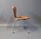 Cognac Leather Model Seven Chairs by Arne Jacobsen for Fritz Hansen, 1967, Set of 4 3