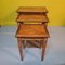 Walnut Veneer Nesting Tables, 1970s, Set of 3 3