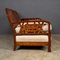 Victorian Sofa and Amchairs in Bergere and Dappled Walnut, 1890s, Set of 3, Image 5