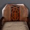 Victorian Sofa and Amchairs in Bergere and Dappled Walnut, 1890s, Set of 3 25