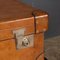 English Leather Trunk on Metal Stand, 1910s 12