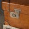 English Leather Trunk on Metal Stand, 1910s 10