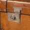 English Leather Trunk on Metal Stand, 1910s 12