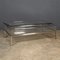 White Metal and Glass Vitrine Coffee Table, 1970s 3