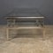 White Metal and Glass Vitrine Coffee Table, 1970s 7