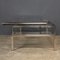 White Metal and Glass Vitrine Coffee Table, 1970s 8