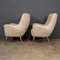 Italian Armchairs in Cream Bouclé, 1950s, Set of 2 4