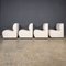Lounge Chairs in Cream Bouclé, 1980, Set of 4 3