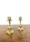 Arts and Crafts Brass Candlesticks, 1910s, Set of 2 2