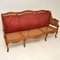 French Bergere Sofa in Carved Walnut, 1870s 5