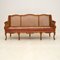 French Bergere Sofa in Carved Walnut, 1870s 2