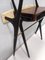 Vintage Ebonized Beech and Glass Console Table, 1950s 17