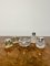 Antique Glass and Silver Mounted Accessories, 1880s, Set of 5 1