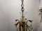 Large Brass and Crystal Chandelier, 1950s 7