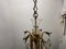 Large Brass and Crystal Chandelier, 1950s, Image 7