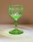 Crystal Sherry Glass with Green Maria Theresia Decor by Stefan Rath for Josef Lobmeyr, Austria, 1910s, Set of 6 9