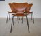 Model 3107 Dining Chairs in Teak by Arne Jacobsen for Fritz Hansen, Set of 3 4