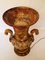 Lámpara de mesa Medicis grande de alabastro, años 30, Imagen 9
