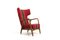 Wingback Lounge Chair by Eva & Nils Koppel for Slagelse Møbelværk, 1947, Image 7