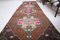 Brown and Pink Runner Rug, 1960s 3