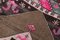 Tappeto Runner marrone e rosa, anni '60, Immagine 12