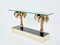 Palm Tree Console Table in Brass from Maison Jansen, 1970s 10