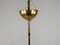 Modern Glass and Brass Ceiling Light, Italy, 1970s 14