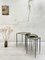 Nesting Tables in Metal and Glass, Set of 3 11