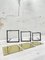 Nesting Tables in Metal and Glass, Set of 3 2