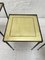 Nesting Tables in Metal and Glass, Set of 3 16