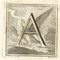 Luigi Vanvitelli, Letter of the Alphabet A, Etching, 18th Century, Image 1