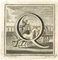 Luigi Vanvitelli, Letter of the Alphabet Q, Etching, 18th Century 1