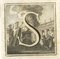 Aguafuerte, Letra del Alfabeto S, Varios Artistas, siglo XVIII, Imagen 1