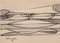 Antonio Vangelli, Abstract Sketch, Pencil Drawing, 1944 1