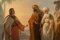 Enrico Savini, Le Mariage de Rebecca et Isaac, Peinture à l'Huile, Milieu du XIXe siècle 5