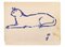Reynold Arnould, gato, dibujo, 1970, Imagen 1