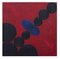 Huile sur Toile Giorgio Lo Fermo, Composition Rouge avec Cercles, 2020 4