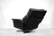 Vintage German Black Leather Lounge Chair from Profilia, 1960s 5