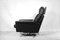 Vintage German Black Leather Lounge Chair from Profilia, 1960s 2